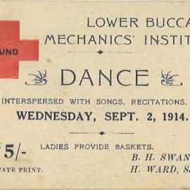 Dance Ticket, 1914