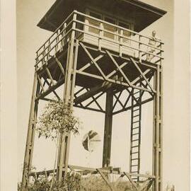 Fire lookout bark hut