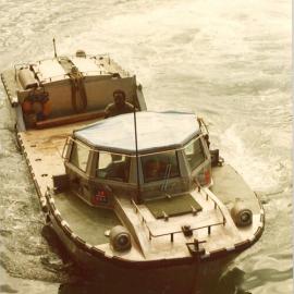 Army duck, Coffs Harbour Jetty, 1970s