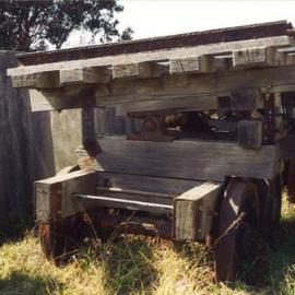 Trolley once used to move rocks for breakwater, Coffs Harbour