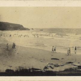 Beachgoers on Woolgoolga Beach