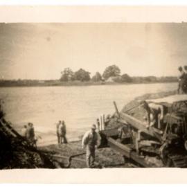 Photograph of a ferry crossing construction site