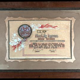 Nana Glen Show Queen Certificate, 1929