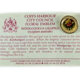 Coffs Harbour City Council Floral Emblem Promotional Pin