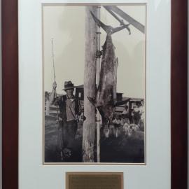 Hector A. Reed with marlin, Coffs Harbour, 1939