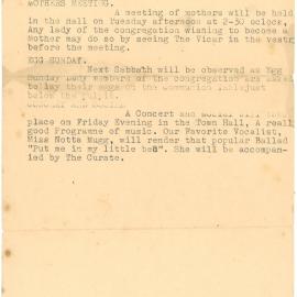 Announcement, 1940s