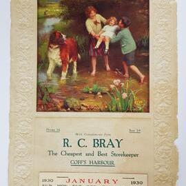 Wall calendar, 1930