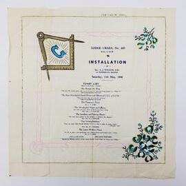 Installation Toast List, 1940