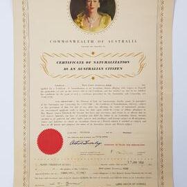 Certificate of Naturalization