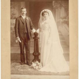 Wedding Portrait of Flora and Jim Flanagan