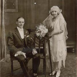 Wedding Portrait of Unknown Couple