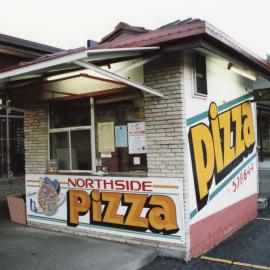 Northside Pizza kiosk, c. 1984