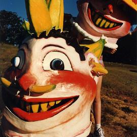 Mr and Ms Banana masks, 1996