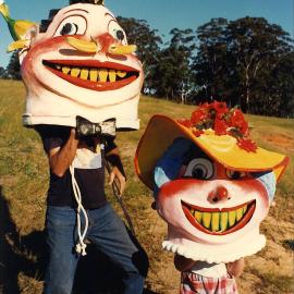 Mr and Ms Banana masks, 1996