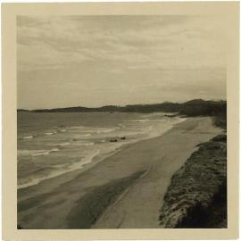 View looking south from 'Bimbadeen', Sapphire Beach, 1961