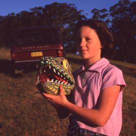 Child with mask