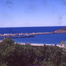 The Jetty , Marina, Muttonbird Island, with South Solitary Island Lighthouse in the background