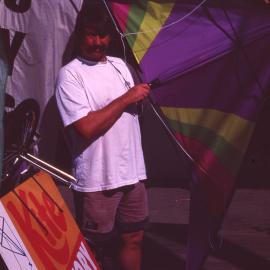 Man with a kite