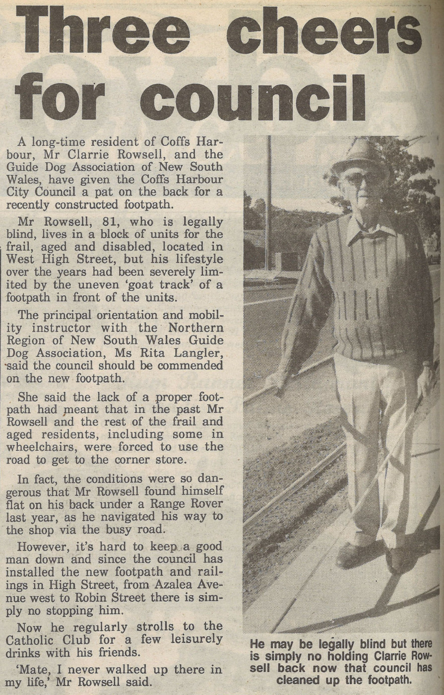 Coffs Harbour Advocate
15 August 1996, p.8