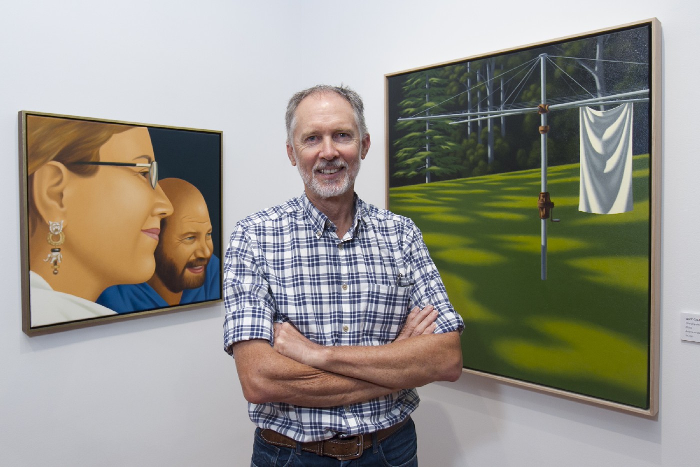 Guy Gilmour at the 2020 exhibition 'An Artist's Garden'. Photographed by Jamie Williams.