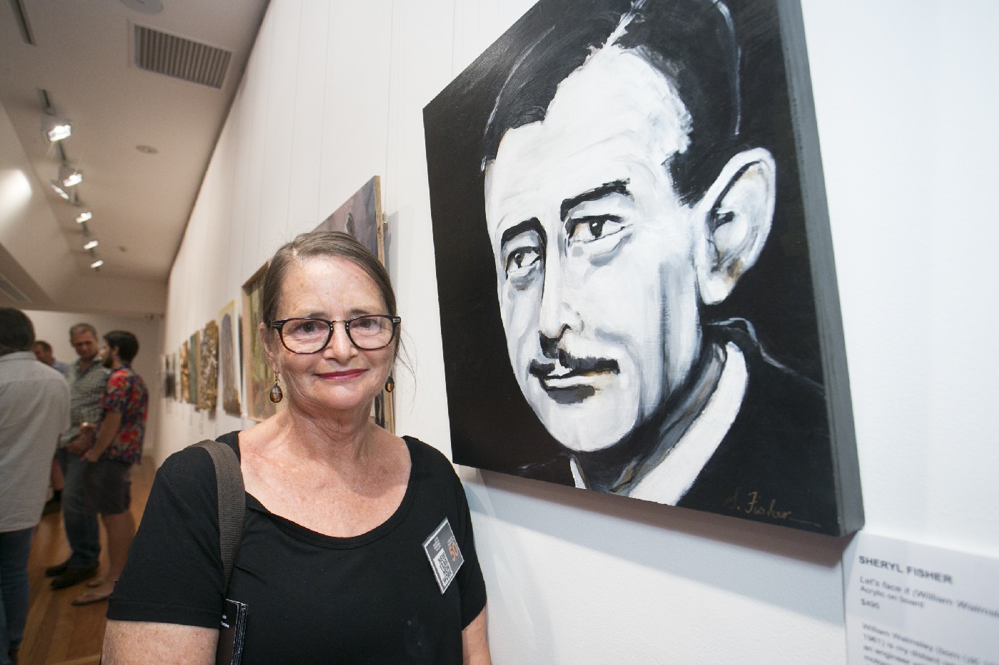 Sheryl Fisher at the New Year, New Work exhibition. Photographed by Jamie Williams.