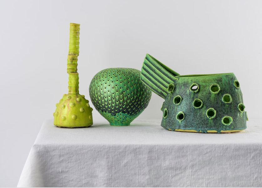 Merran Esson's Green Still Life with Yellow Bottle, a finalist in the 2017 Still: National Still Life Award. Photographed by Greg Piper.