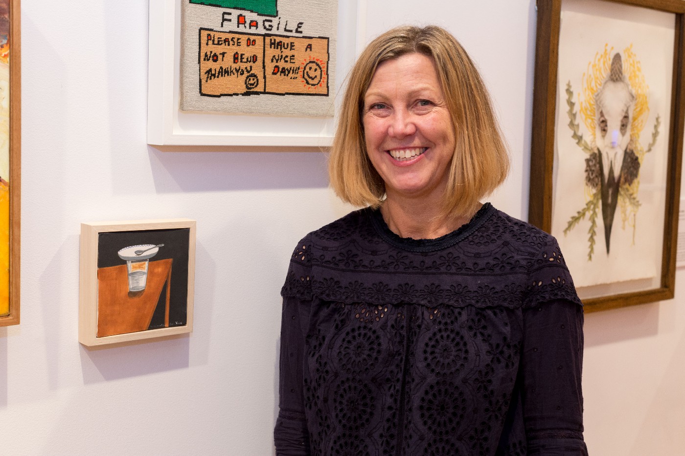 Sassy Park with her work Homeopathics for Vince at the opening of Still: National Still Life Award 2017.Sassy Park with her work "Homeopathics for Vince" at the opening of Still: National Still Life Award 2017.Sassy Park with her work "Homeopathics for Vince" at the opening of Still: National Still Life Award 2017.Sassy Park with her work "Homeopathics for Vince" at the opening of Still: National Still Life Award 2017.Sassy Park with her work "Homeopathics for Vince" at the opening of Still: National Still Life Award 2017.