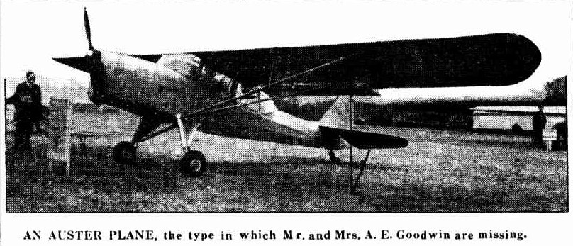 Wide search for plane; Sydney couple missing (1950, October 5). The Sun (Sydney, NSW : 1910 - 1954), p. 1 (LATE FINAL EXTRA). http://nla.gov.au/nla.news-article229627686