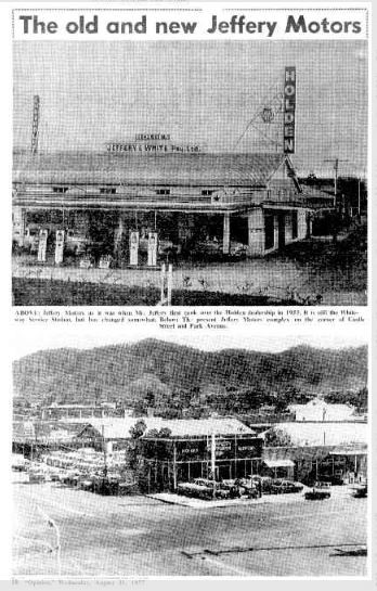 The old and new Jeffery Motors (1977, August 31). The Bananacoast Opinion (Coffs Harbour, NSW : 1973 - 1978), p. 18.
http://nla.gov.au/nla.news-article254826753