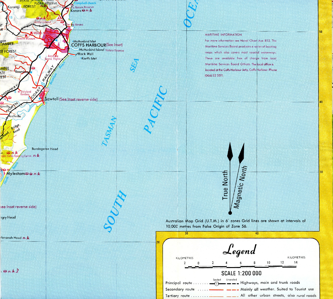 Storyland Gardens between Sawtell and the Pacific Highway, CMA map 1988