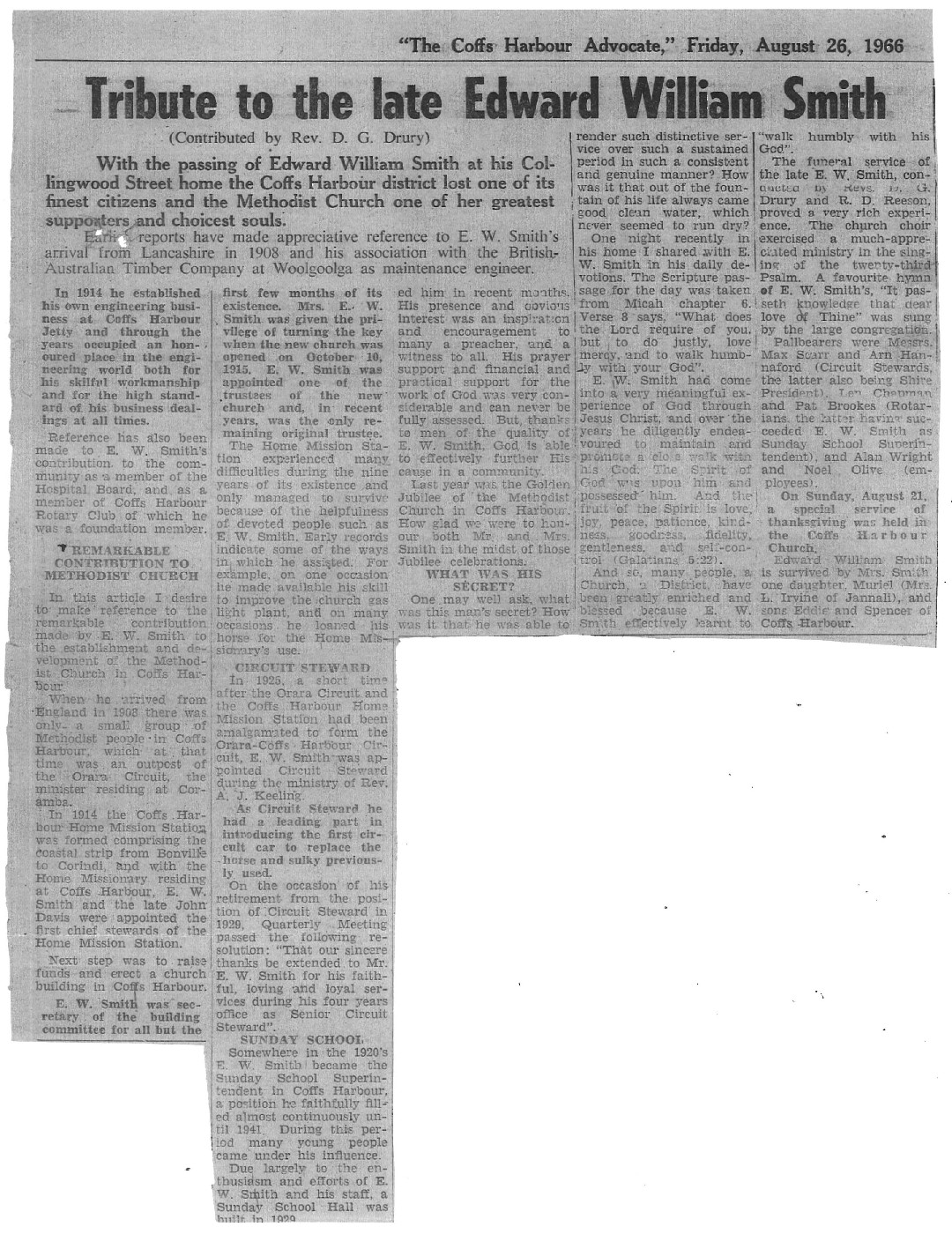 Coffs Harbour Advocate, 26 August 1966