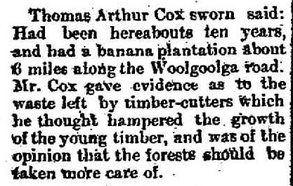 Forestry Commission (1908, May 19). Coffs Harbour Advocate (NSW : 1907 - 1942; 1946 - 1954), p. 3. http://nla.gov.au/nla.news-article189627261
